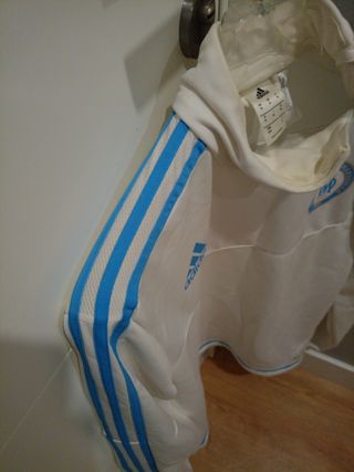 Sudadera Adidas y zapatillas grises