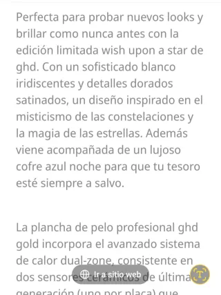 Plancha GHD Gold Edición Especial