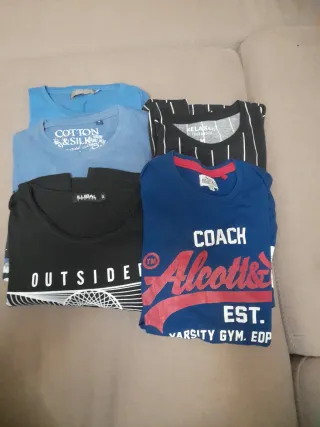 Lotto 5 T-shirt ragazzo taglia M