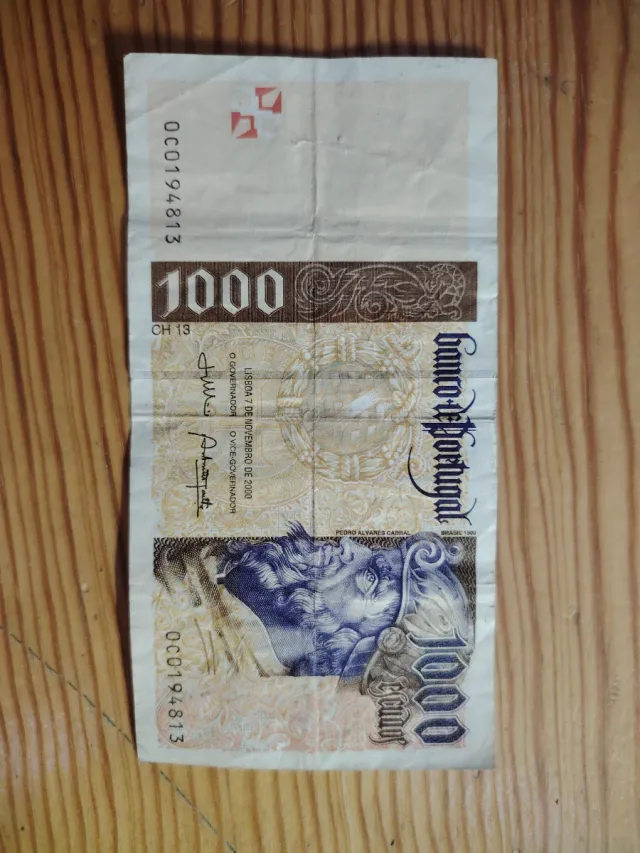 Billete 1000 Escudos Portugal