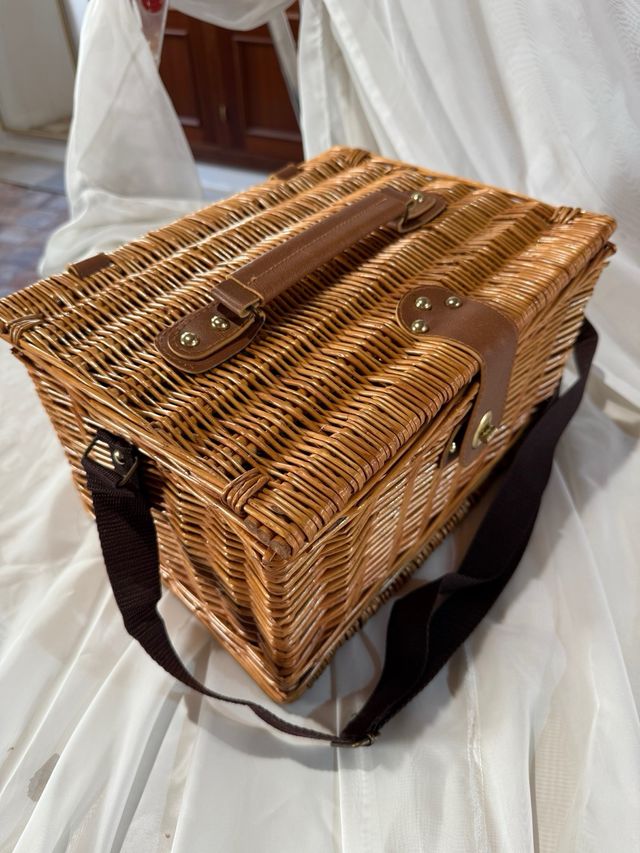 Cesta Mimbre Picnic 2 Personas Nueva