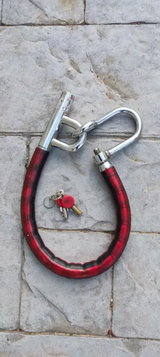 Pitón candado tranca antirrobo coche moto