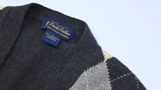 Brooks Brothers Cardigan Lungo Argyle 100% Lana