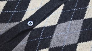 Brooks Brothers Cardigan Lungo Argyle 100% Lana