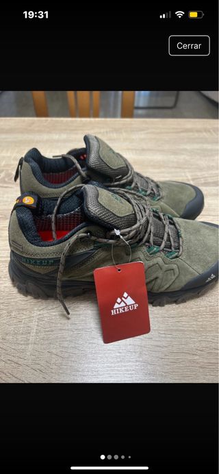 Zapatos de senderismo Hikeup marrones y verdes