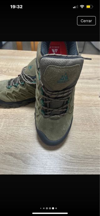 Zapatos de senderismo Hikeup marrones y verdes