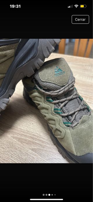 Zapatos de senderismo Hikeup marrones y verdes