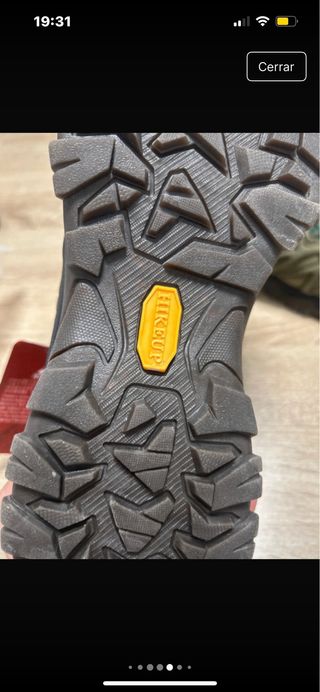 Zapatos de senderismo Hikeup marrones y verdes
