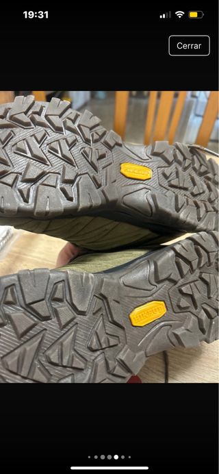 Zapatos de senderismo Hikeup marrones y verdes