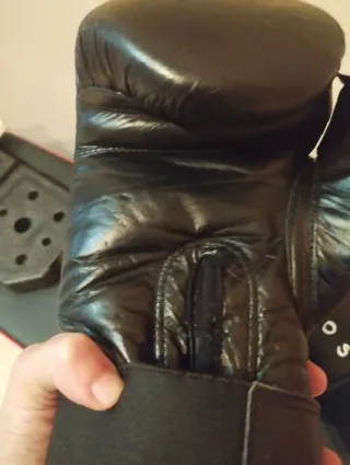 Guantes Boxeo Domyos Niños 8oz Negro