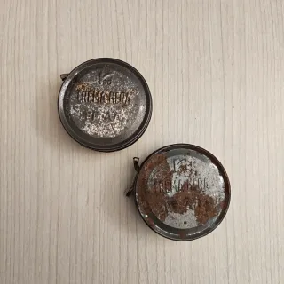 Scatoline in latta vintage dell'Esercito Italiano 