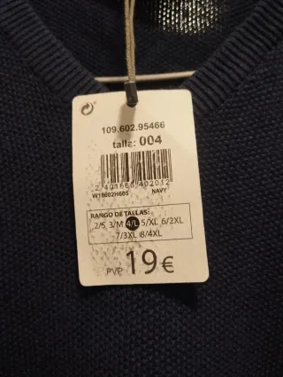 Jersey UNIT hombre talla L azul