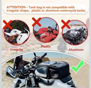 Bolsa magnética para moto Honda, Yamaha, Suzuki