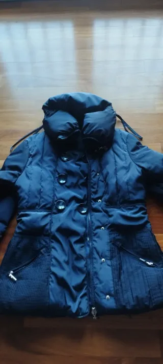 Giaccone piumino blu scuro