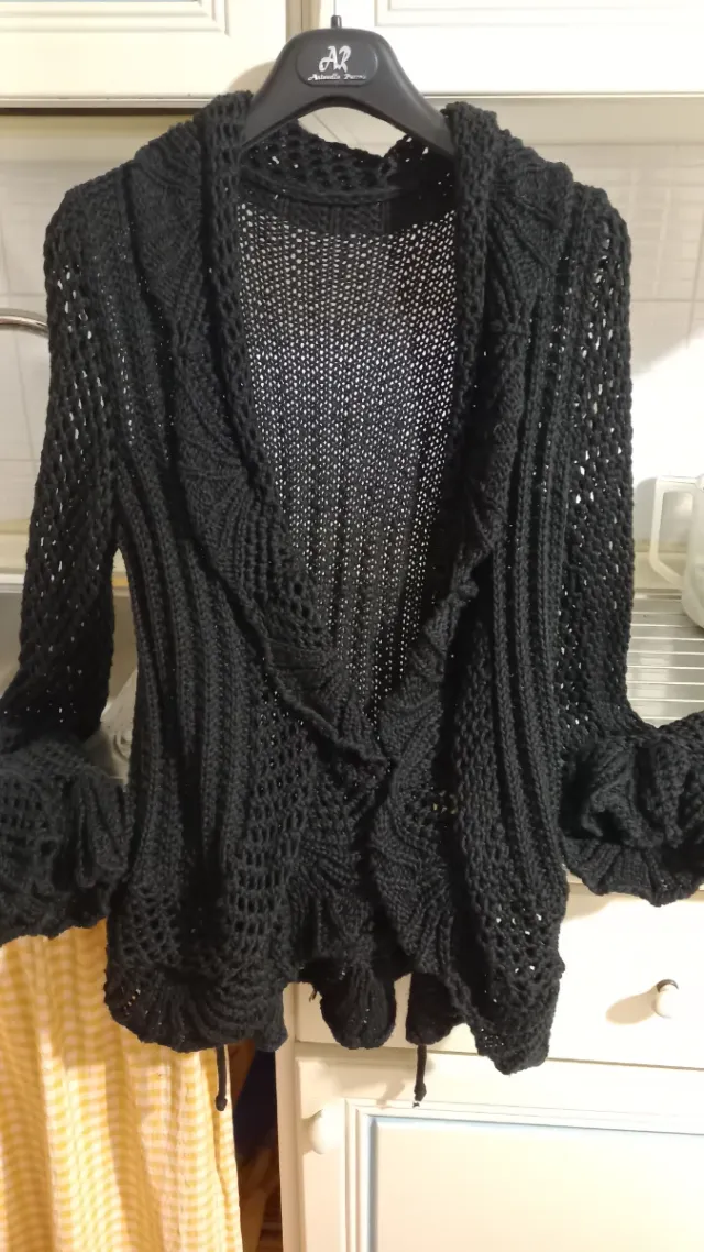 Gilet traforato nero