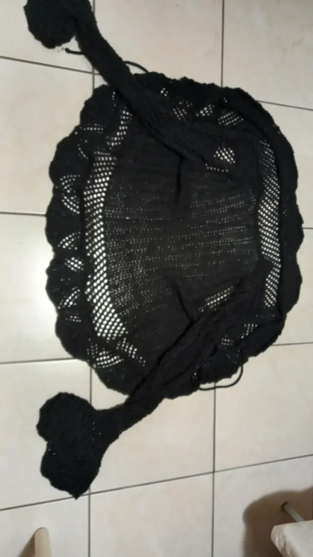 Gilet traforato nero