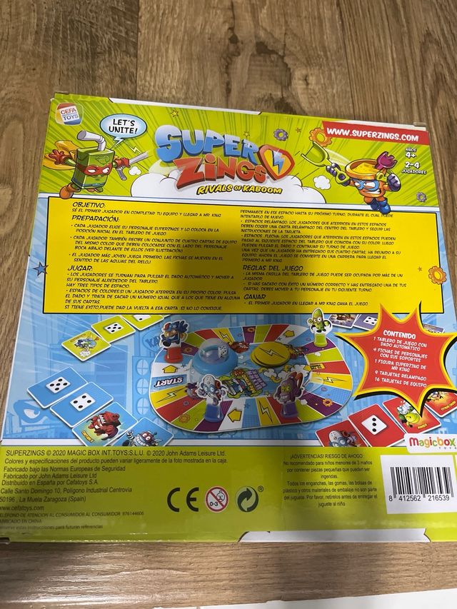 Juego Mesa super zings