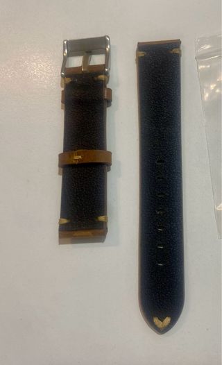 Cinturino pelle effetto vintage 19mm marrone chiar
