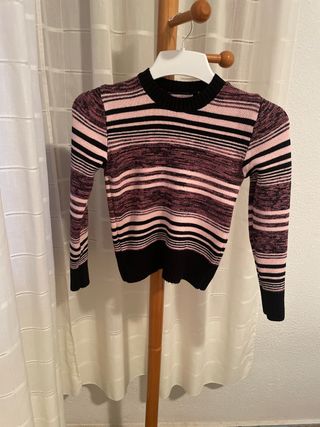Jersey de rayas rosa y negro