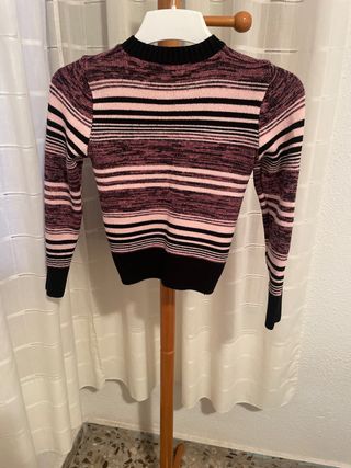 Jersey de rayas rosa y negro