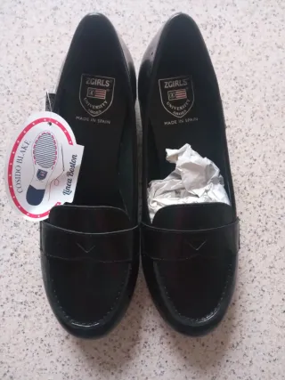 Zapatos Zgirls niña-mujer negros nuevos