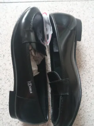 Zapatos Zgirls niña-mujer negros nuevos