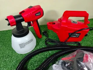 Pistola Pintura Meterk con Manguera y Compresor