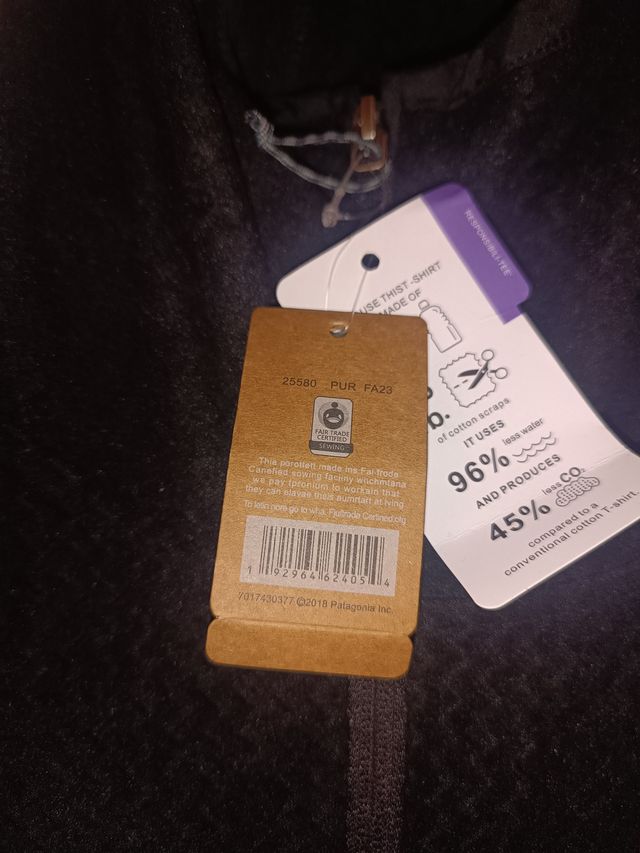 Velo Patagonia Fleece com Capuz Tamanho XL