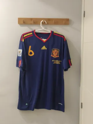 Camiseta España Mundial Sudáfrica. Iniesta 6. XL
