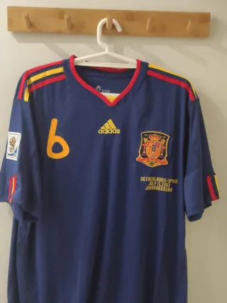 Camiseta España Mundial Sudáfrica. Iniesta 6. XL
