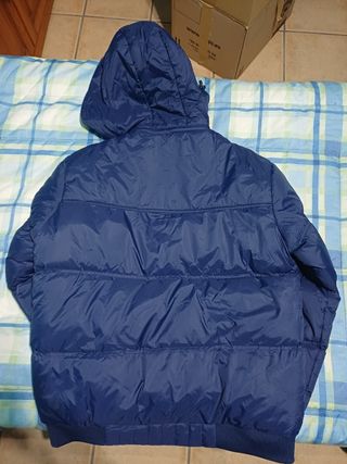 Abrigo Joma azul con capucha