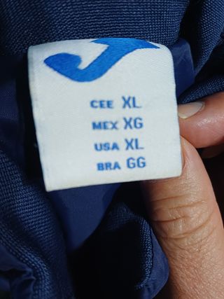 Abrigo Joma azul con capucha