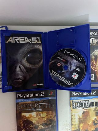 Lote 7 Juegos PS2: FIFA, Area 51, Call of Duty...