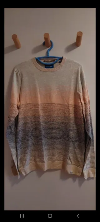 Jersey Jack & Jones degradado beige y naranja