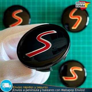 Pack 8 Emblemas Cubrebujes Tapas 54m Mini Cooper S