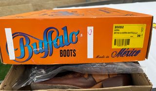 Botas de Country Bufalo Beige y Marrón