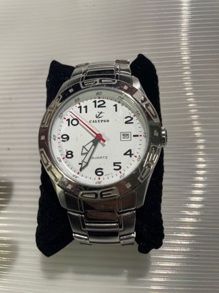 Reloj Calypso Hombre Plata y Blanco