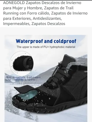 Botas de invierno AONEGOLD talla 42