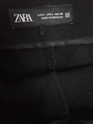 Falda pantalón Zara T.L Negra