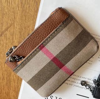 CARTERA NUEVA PIEL (CUADROS BURBERRY) MONEDERO