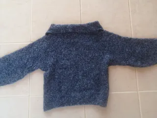 Jersey cuello vuelto azul 