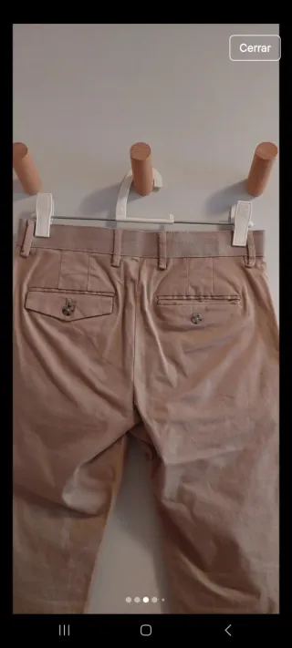Pantalones chinos Mango beige
