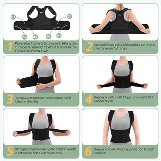 Fascia Posturale Spalle Schiena Uomo Lombare GD035