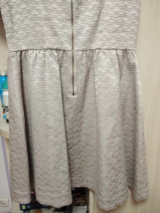 Vestido beige tirantes