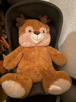 Peluches perro y oso grande marrón