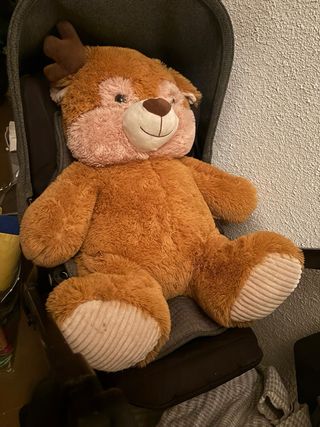 Peluches perro y oso grande marrón