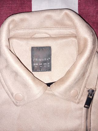 Chaqueta efecto ante beige Primark 