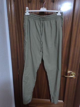 Pantalón largo verde H&M