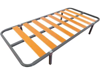 Somier 90 cm Metal y Madera