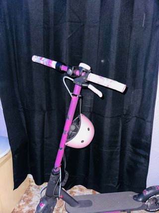 Patinete Eléctrico Xiaomi con Casco Rosa
